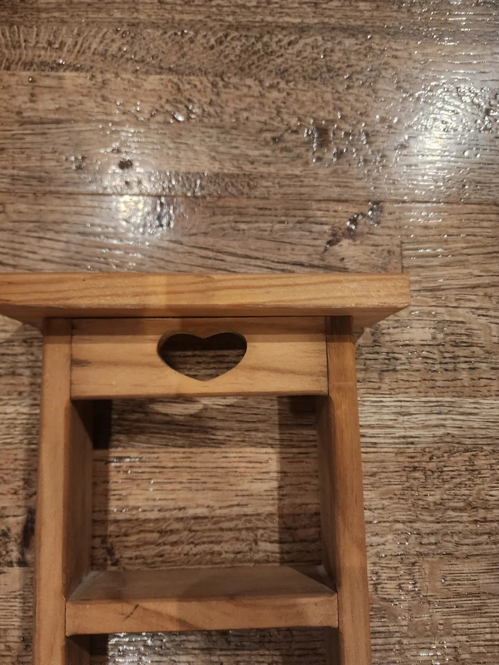Wooden Trinket Wall Ladder - Natural Brown